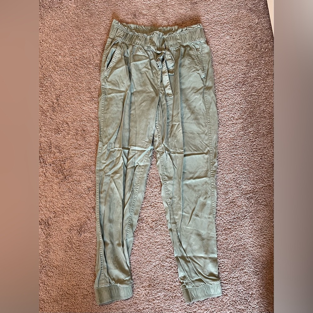 Green Drawstring Pants - image 1